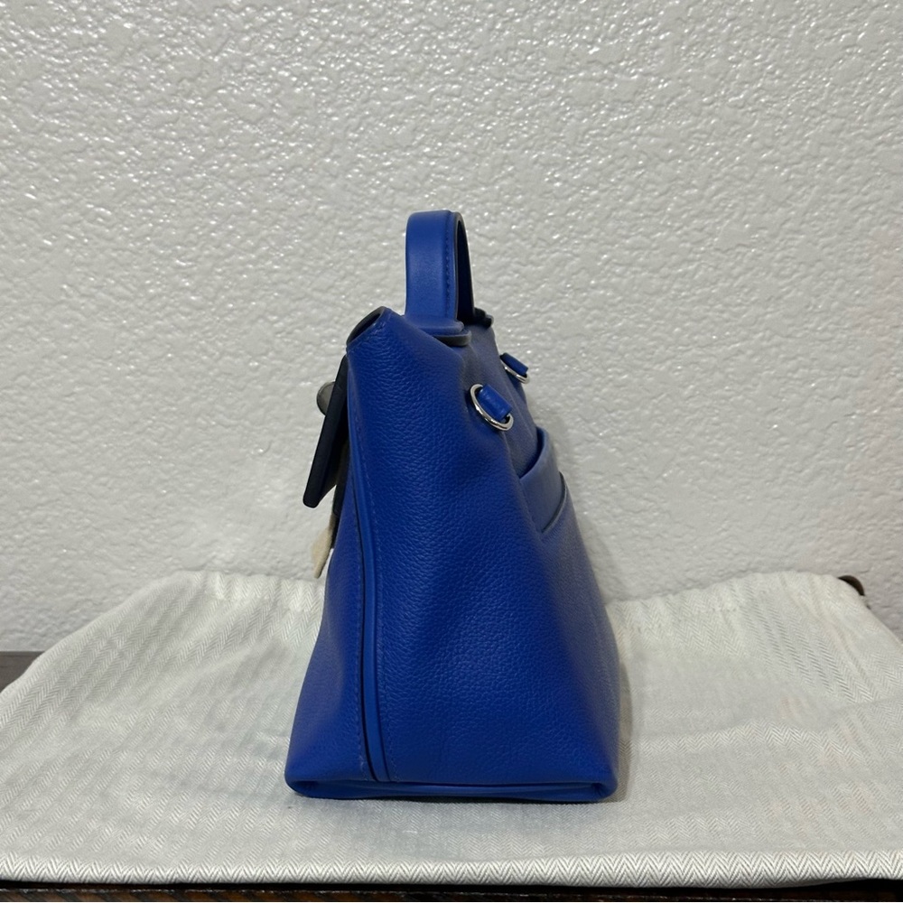 Hermes 24/24 Mini 21 Blue Royal Palladium Hardware U Stamp 2022 Retail $10,600 - Picture 7 of 17